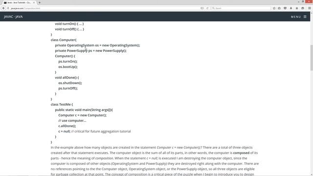 Learn Java Programming - Composition Tutorial смотреть онлайн