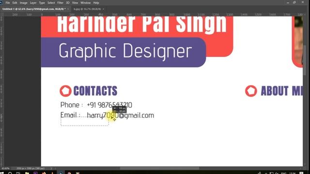 How to Create a CV/RESUME template in Photoshop смотреть онлайн