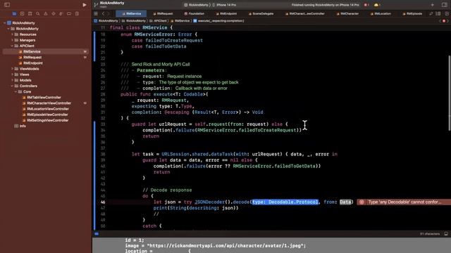 Build FULL iOS App in Swift: Part 5 (Rick & Morty | 2023) – API Call смотреть онлайн