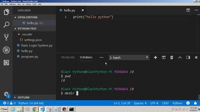 Learn Complete Python 3.6 Course in Hindi Urdu 2018 | Gitbash Basic Commands (part 5) смотреть онлайн