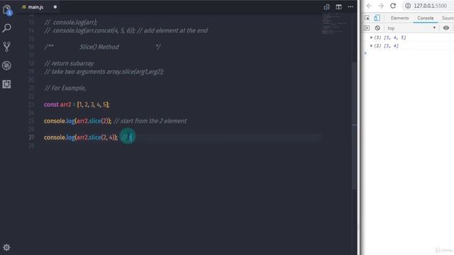 Slice and Splice Array Method||Array||Programming||JavaScript Course||web||Learn JavaScript смотреть онлайн