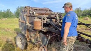 Самодельный пресс-подборщик для сена