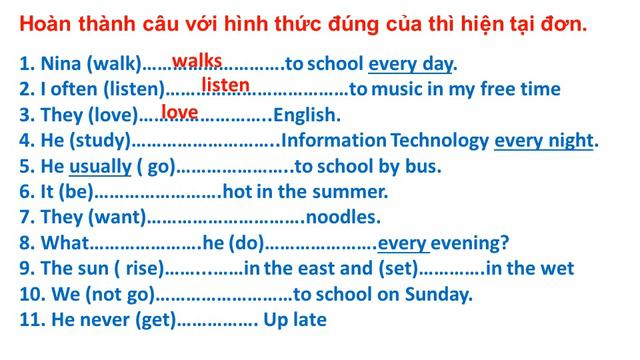 Thì hiện tại đơn ( Present simple tense) смотреть онлайн