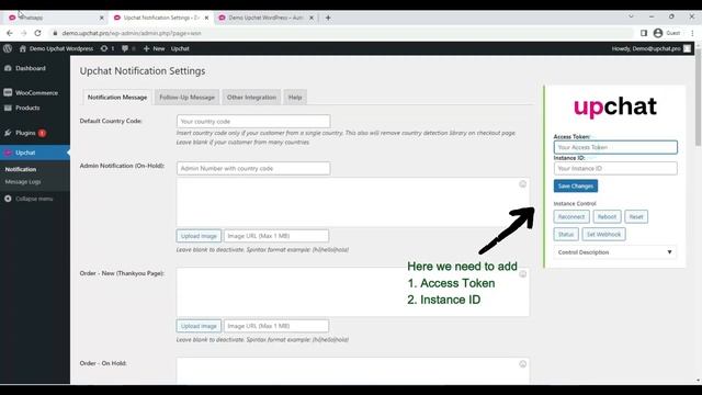 Install Upchat Plugin & Link your API To Send Message For WordPress Order смотреть онлайн