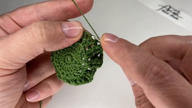 Тюбетейка крючком 3D узор, 1часть/namaz Takkesi/Crochet  Prayer Cap