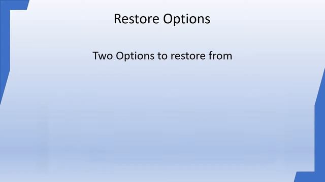 How do you restore a database using SQL Operations Studio? смотреть онлайн