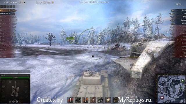 WOT: Arctic Region - AT 2 - 8 frags - смотреть онлайн