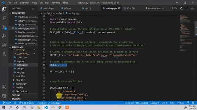 Setting for Running Django Project in Production Environment | Django Production Env Setting смотреть онлайн