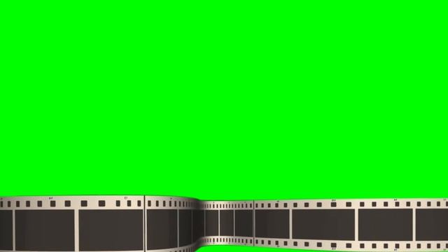 HD футаж. Бордюр - кинопленка 2, на хромакее смотреть онлайн