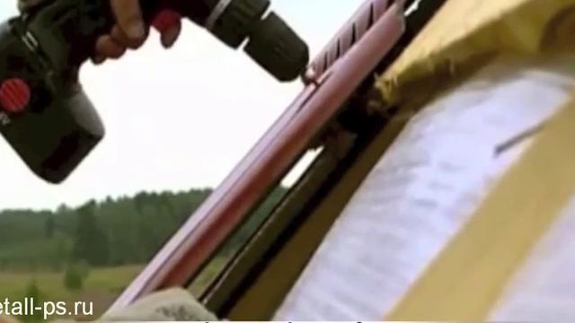 Установка металлочерепицы на кровлю смотреть онлайн