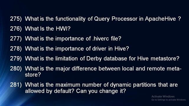 HIVE_Mostly asked 350 Realtime Interview Question Bank for Experienced and Freshers - PART - 3 смотреть онлайн
