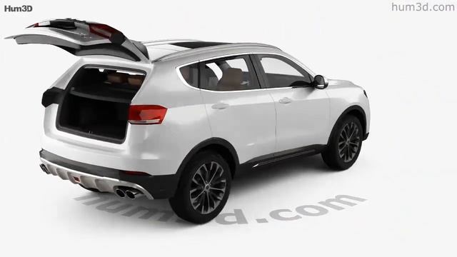 Great Wall Haval H6 with HQ interior 2019 3D model by Hum3D.com смотреть онлайн
