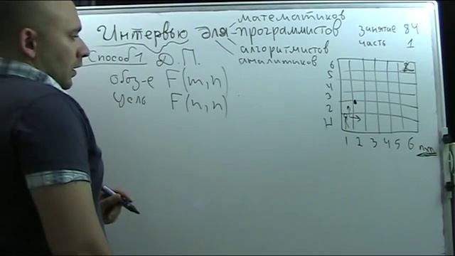 Интервью для программистов, лекция 84, часть 1 (путешествие по квадрату) смотреть онлайн