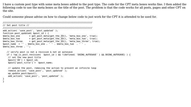 Wordpress: Using meta boxes as the title of a custom post type смотреть онлайн
