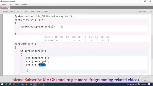 Lecture 14 - Bubble Sort in Java | Java Bubble Sort Program | Bubble Sort Technique | Icse class 10 смотреть онлайн