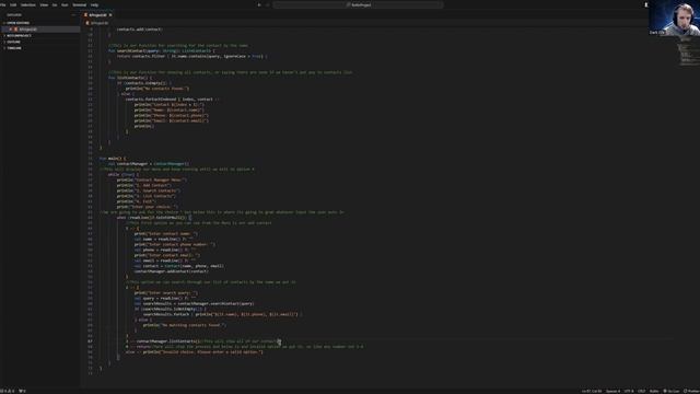 Kotlin Contact manger program смотреть онлайн
