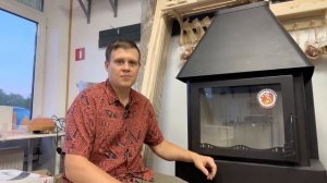 обзор печи-камина Экокамин Бавария три стекла