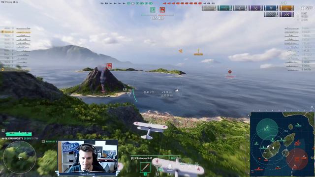 Russian Tier 4 CV Kosmomolets - World of Warships смотреть онлайн