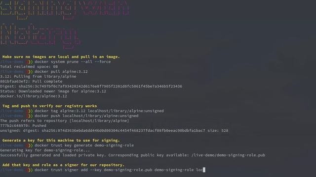 Docker Content Trust Signing Demo смотреть онлайн