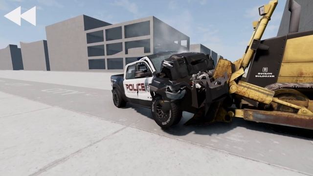 BULLDOZER vs Dodge Ram TRX ? 200 km/h ? BeamNG.drive CRASH test смотреть онлайн