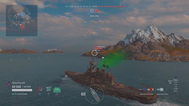 World of Warships: Legends Leviathan Tier VI Premium battleship смотреть онлайн