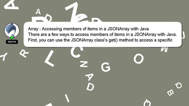 Array : Accessing members of items in a JSONArray with Java смотреть онлайн