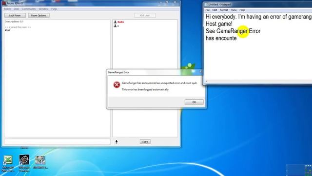 [Error] GameRanger Has Encountered An Unexpected And Must Quit!