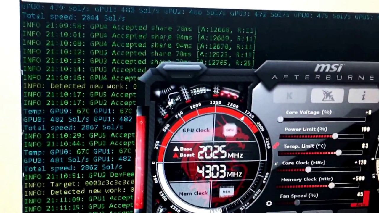 Ответ подписчику о драйверах, разгоне, какой майнер и скорость смотреть онлайн
