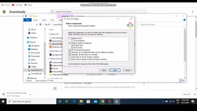 How To Install Gitbash in Window 10 | Download Gitbash in just 47 MB | most easy steps смотреть онлайн