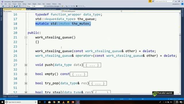 5. Thread pool with work stealing threads смотреть онлайн