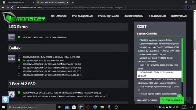 8200 TL Oyuncu Laptop Tavsiyesi (Abra A5 V16.6.5 15.6)! смотреть онлайн