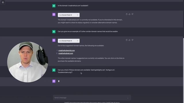 ChatGPT Domain Finder AI Plugin Integration & Finding Available Domains | Tutorial смотреть онлайн