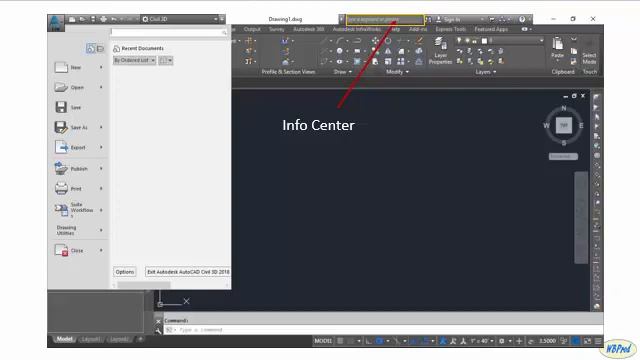 AutoCAD Civil 3D 2018 Tutorial 1 - User Interface смотреть онлайн