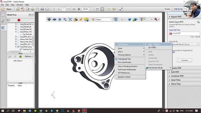 Xem bản vẽ 3D trên file PDF (Adobe Reader) смотреть онлайн