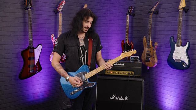 Fender J Mascis Bottle Rocket Blue Sparkle Signature Tele! - A '58 Top-Loader Telecaster Replica! смотреть онлайн
