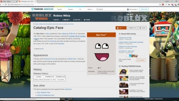 How I GOT the *EPIC FACE* for FREE on Roblox!