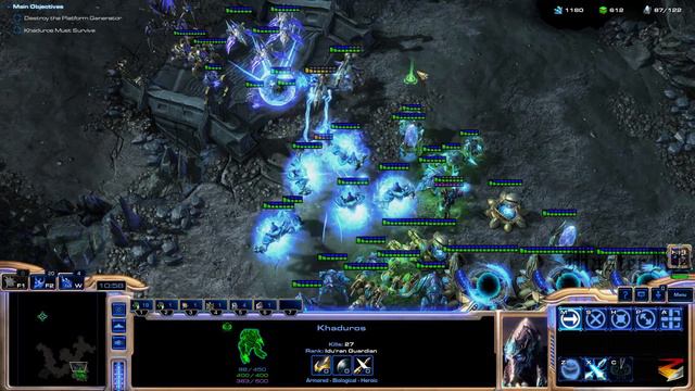 Starcraft II - Custom Campaign: Annihilation - Brutal - Mission 14: The First Step A смотреть онлайн