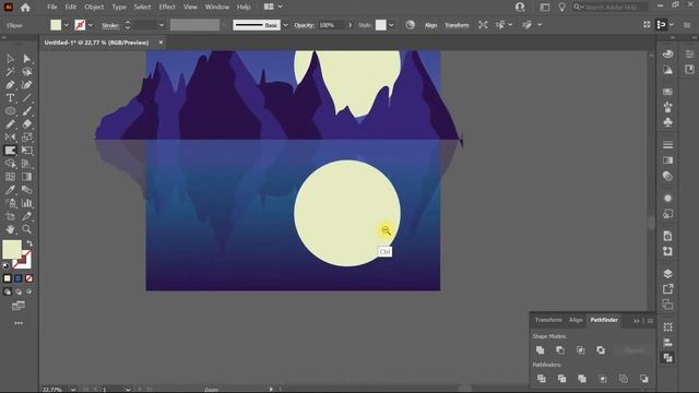 #35 Как сделать отражение в воде в Illustrator смотреть онлайн