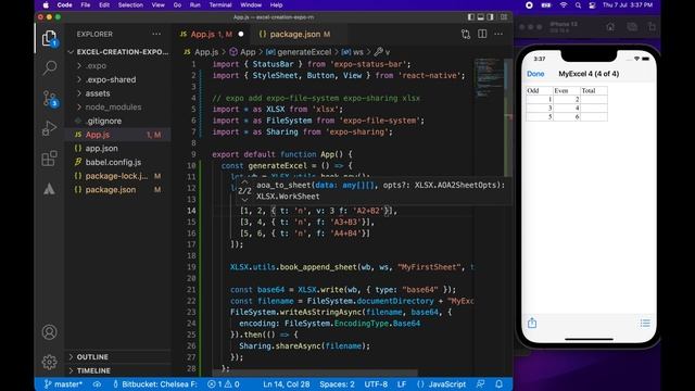 Generate an Excel File with Multiple Worksheets and Formula and Save to Files for Expo React Native смотреть онлайн