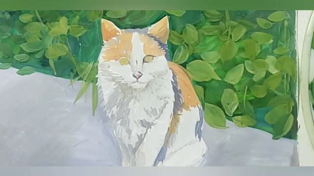 картина оживает. рисуем котенка. смотреть онлайн