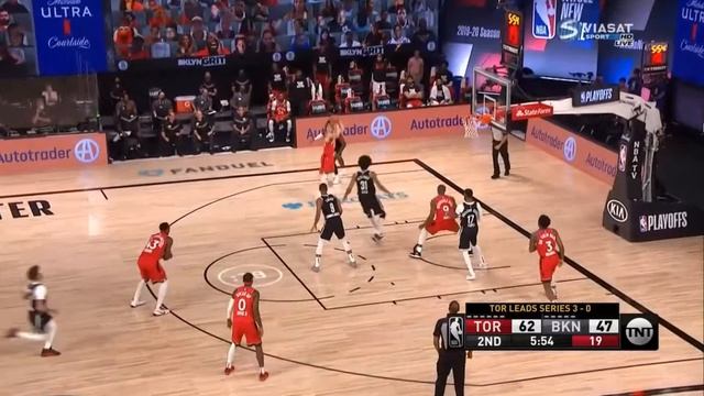 Торонто Рэпторс - Бруклин Нетс 4 матч Плей Офф 23 августа. Хайлайты НБА на русском смотреть онлайн