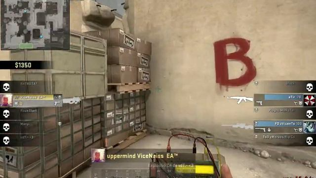 ViceNaiss (Uppermind vAis) 1 v/s 4 cs-go смотреть онлайн