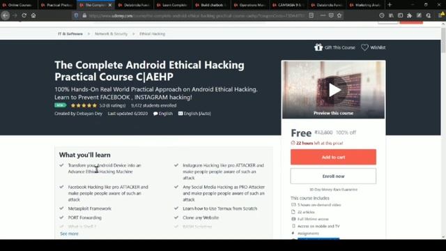 Udemy Courses at 100% OFF | FREE ONLINE COURSES with FREE CERTIFICATE | Python courses in Hindi смотреть онлайн