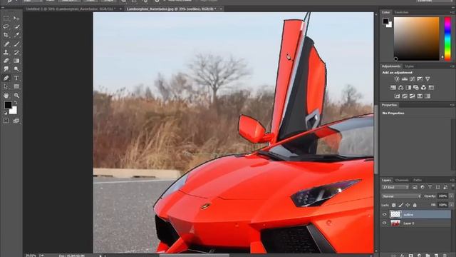 Photoshop Tutorial - Colours & Thickness using the Pen Tool & Brush Tool смотреть онлайн