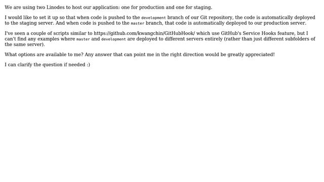 Deploying PHP code to Linode on Git push смотреть онлайн