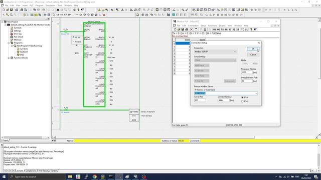 PLC Omron CP2E-N30DR-A MODBUS TCP Modbus Server communicate Modbus Client Modbus Tool Modbus Pool смотреть онлайн