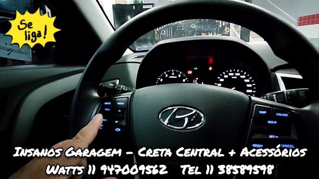 Hyundai Creta Central Multimídia Aikon Atom Próton, Carplay, Adam Voice, YouTube, IPS + Acessórios