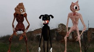 Сиреноголовый против Картун Кэт в реальной жизни. Трубоголовый сцп Тревор Хендерсон Super Papa