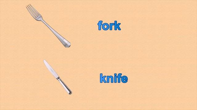 Слова на тему:Kitchen. (Столовые приборы.) для детей. For kids. смотреть онлайн