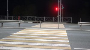 Пешеходный переход Долго простоял Как работает светофор на автотрассе Андреево Базары осень 2020